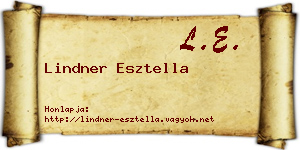 Lindner Esztella névjegykártya